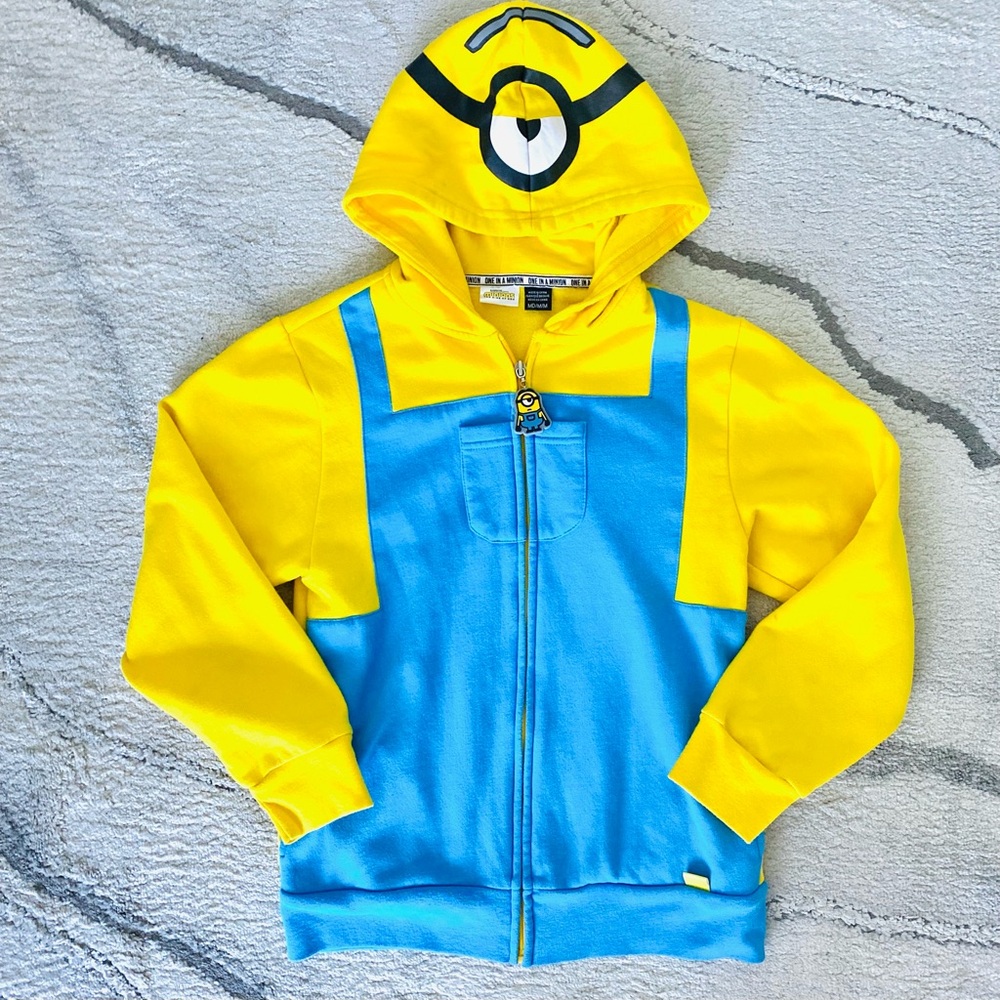 Boys👍🏽MINION Long Sleeves Yellow Hoodie SZ M